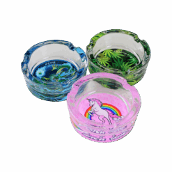 Black Leaf - Glass Ash Tray