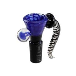 Black Leaf - Glass Art Bowl Dots