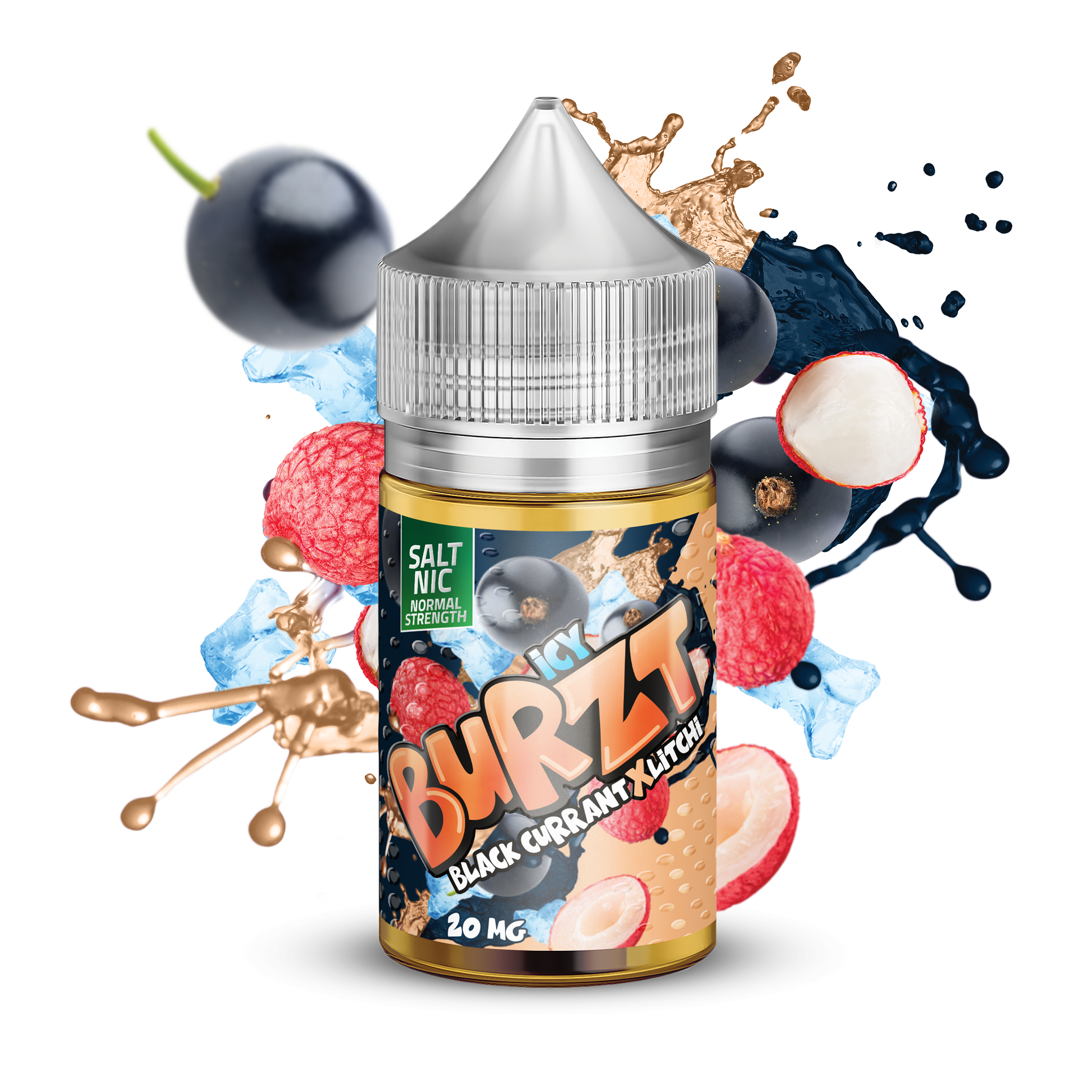 BURZT Saltnic - Black Currant Litchi Ice
