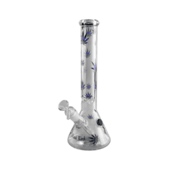 Black Leaf - Pastel Leaves Beaker Bong Ice